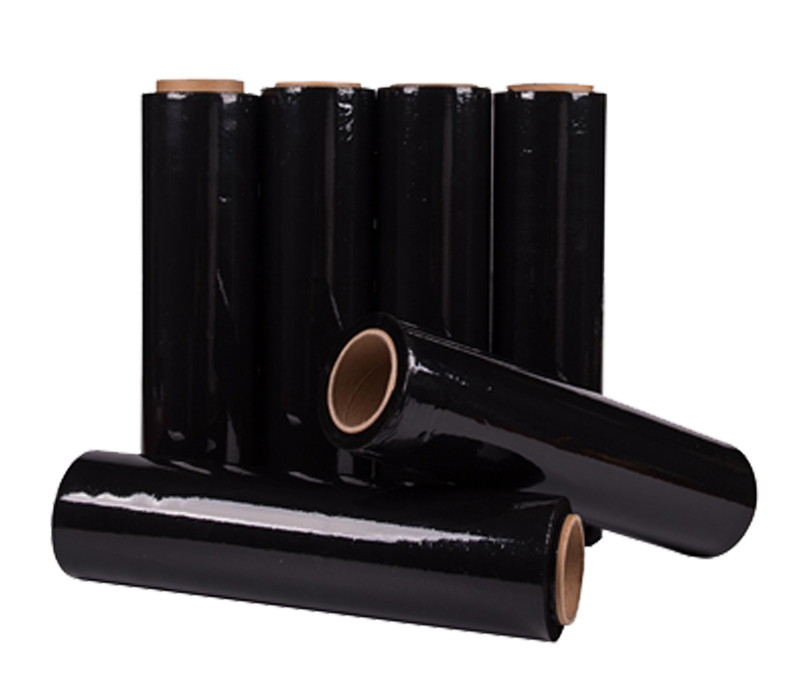 black stretch film